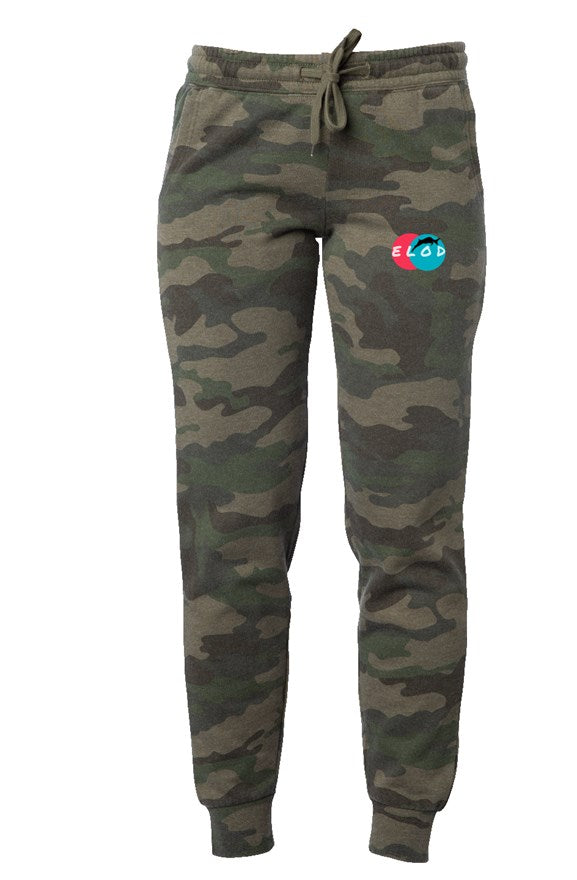 ELOD Womens Camo Wash Sweatpants