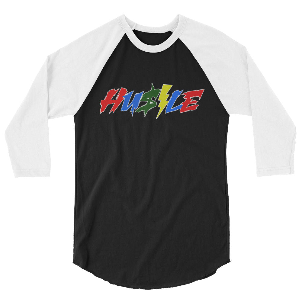 Hustle 3/4 sleeve raglan shirt