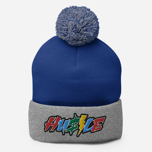 Hustle Pom-Pom Beanie