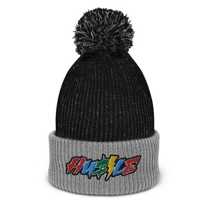 Hustle Pom-Pom Beanie